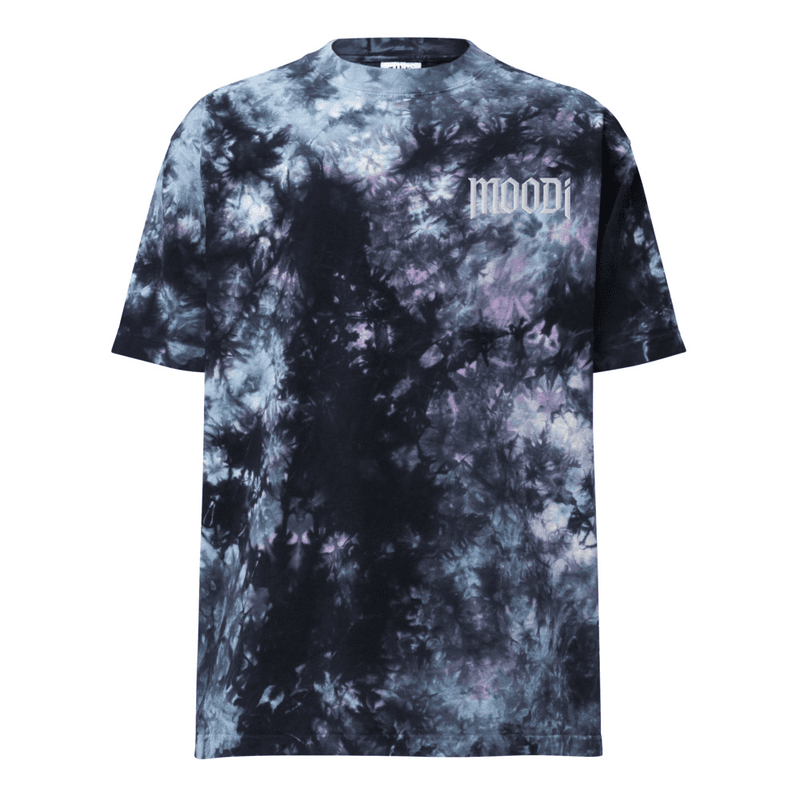 MOODi Oversized Tie-Dye T-Shirt (White Logo)