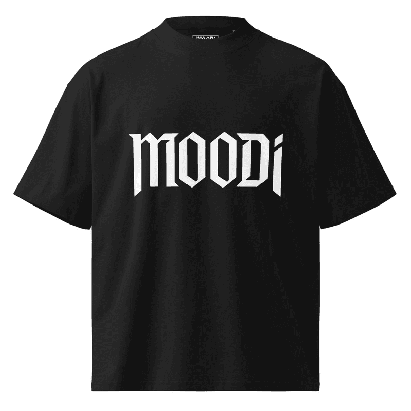 MOODi Oversized high neck t-shirt